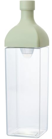 Hario Kaltbrau-Teeflasche mit Filtereinsatz 1200ml Smoky Green