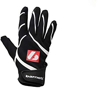 BARNETT FRG-03 Schwarz professionell Receiver Fußball Handschuhe, RE, DB, RB (M)