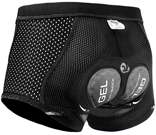 X-TIGER Ciclismo Uomo 5D Gel Imbottito Boxer Traspirante Biancheria Intimo Mutande Pantaloncini da Ciclismo Bici