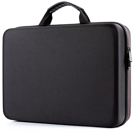 ieGeek Carrying Travel Case for 14.1-17.5 inch Portable DVD Player, EVA Hard Shell Travel Laptop Sleeve Bag, Black