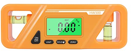 KKnoon Goniometro digitale magnetico misura assoluta e relativa conversione angolare e inclinometro versatile Clinometro LCD con retroilluminazione