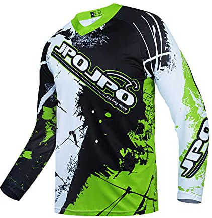 Hotlion Maillot de motocross à manches longues pour enfants - Maillot de VTT pour filles - BMX MX - Maillot de cyclisme tout-terrain, 21cu9011g, 12 ans