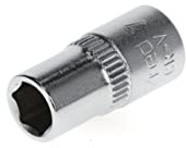 GEDORE red Socket, 1/4 6.3 mm drive, hexagonal, 7 mm AF, Tool, R41000703, steel