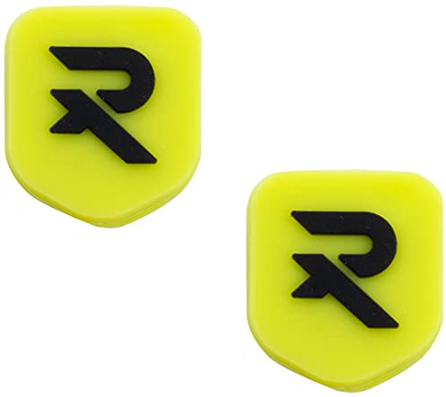 Raquex Tennis String Dampener (Pack of 2) - Vibration shock absorber for racket strings and tight fitting antivibration racquet accessory (Yellow)