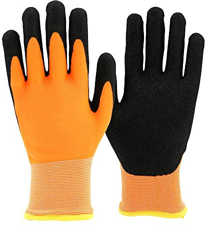 FUFU Gloves Cold-Proof and Freeze-Proof Gloves, Thick Terry and Fleece Gloves, Warm Winter Riding Gloves (Size : M)