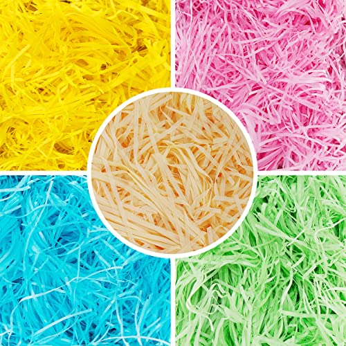 Geschreddertes Papier 250g, XiXiRan Raffia Geschreddertes Papier, Geschenkfüllung Papierschnitzel, Papierschnitzel Verpackung, Füllmaterial Aus Papier, für Füllung Geschenkverpackungen