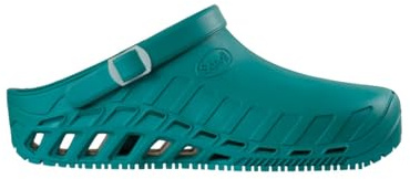 Scholl - Clog Evo, Zuecos Sanitarios Profesionales, Unisex - Adulto, Verde, 37/38 EU