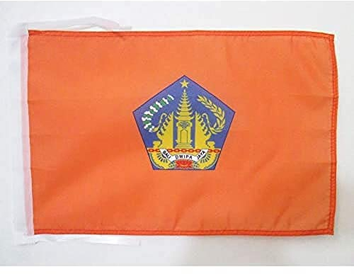 AZ FLAG - Drapeau Bali - 45x30 cm - Pavillon Province De Bali En Indonésie 100% Polyester Avec Deux Cordelettes - 20g