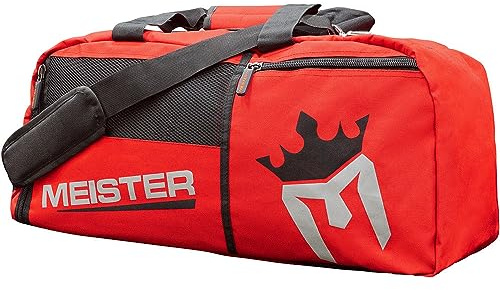 Meister Bolsa de Deporte Convertible con ventilación, Ideal para Llevar, Rojo, 26 x 12 x 12 Pulgadas, Rojo -, 26 x 12 x 12