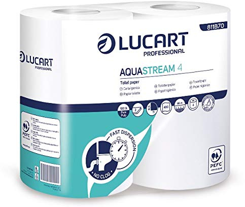 AQUASTREAM - Selbstauflösendes Toilettenpapier 4er Pack