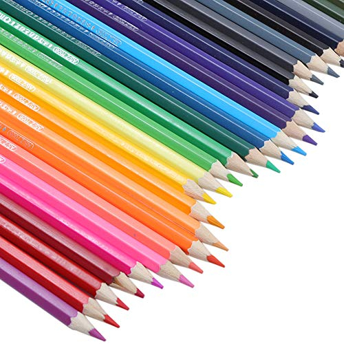 CANDeal 48 einzigartige Farben Buntstifte Farbstifte Aquarellstifte für Künstler Erwachsene und Kinder