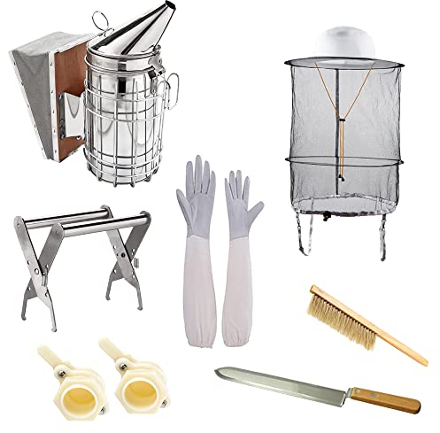 HunterBee Bee Hive Smoker Imkereiausrüstung,Imkerei-Werkzeugset,Bienenstock-Raucher,Imkerzubehör für Imkereibedarf, Smoker Bienen for Beekeeping