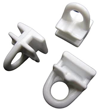 Ceiling Curtain Track Gliders Pole Runners Drape Fabric Rail Tape Hooks Effortless Gliding Rail Slider Hooks Rod Slides Rollers for Window Door Shower Curtain Pack of 20.