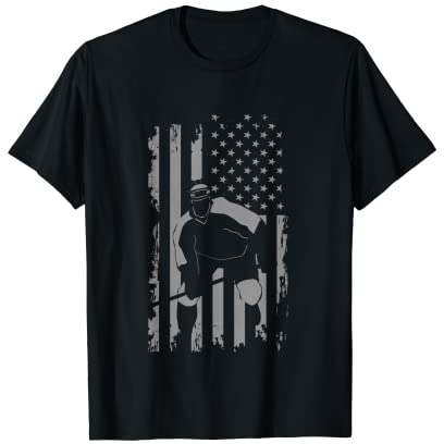 Amerikanische Flagge Hockeybekleidung – Hockey T-Shirt
