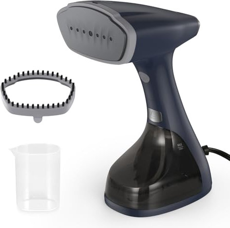 BEAUTURAL Plancha Vertical Vapor, Plancha Ropa Plegable, 1800W, 2 Ajustes de Vapor, Protección de Bajo Nivel de Agua, Apagado Automático, Gran Depósito de 260 ML, para Viajes y Uso Doméstico