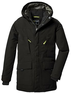 killtec Jungen Funktionsparka/Parka wasserdicht mit Kapuze KOW 378 BYS PRK, schwarz, 152, 42171-000