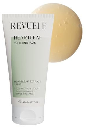 REVUELE Schiuma Detergente Profonda con Houttuynia e BHA – Purificante Delicata, Libera i Pori, Riduce il Sebo e le Impurità, Pelle Fresca e Confortevole, Adatta a Pelle Sensibile, 150 ml