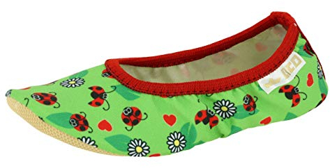 Lico G 1 STYLE Unisex Kinder Gymnastikschuhe, Grün/ Rot, 26 EU