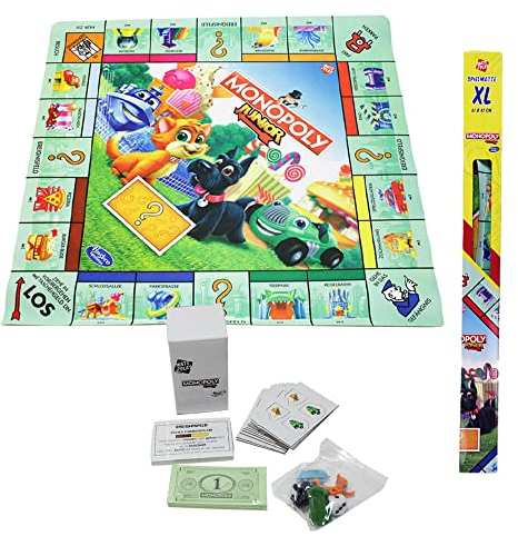 Hasbro Gaming Monopoly Junior XL Spielmatte 61x61cm Deutsche Version Kinderspiel Brettspiel