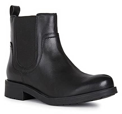 Geox D Rawelle A, Stivaletti Donna, Nero (9999/Black), 41 EU