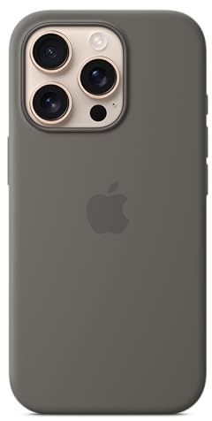 Apple Custodia MagSafe cover in silicone per iPhone 16 Pro - Grigio pietra ​​​​​​​