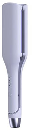 Naendra 2.0 - Lisseur Wavy Fer a Onduler Cheveux, 32mm Cheveux Wavy Fer à Boucler, Température Réglable 130-210° C, Appareil Wavy Cheveux pour Cheveux Longs/Courts (Bleu)