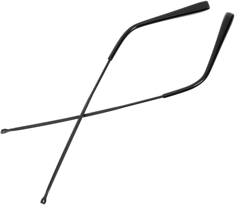 ZUNOXAZ Aste Occhiali Ricambio in Metallo Nero Braccia Occhiali Resistenti e Comode per Sostituzione e Riparazione Montature Compatibili con Varie Tipologie