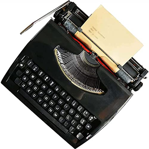 Manuell skrivmaskin – vintage mekanisk skrivmaskin för hemmakontorstudier, bärbar gammaldags design för författare