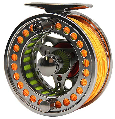 ANGLER DREAM Fly Fishing Reel with Line Combo WF 3WT Preloaded Fly Line Spool with 3/4WT Fly Reel