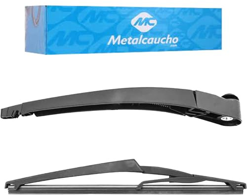 Metalcaucho 68354 Braccio tergi Pulizia cristalli Refil spazzola tergicristallo con guida elastica integrata Posteriore
