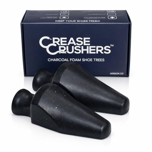Charcoal Foam Shoe Trees | Premium Shoe Trees For Sneakers, Dress Shoes, And More |Crease Reducer |Odor Eliminator| 1-3 Pairs