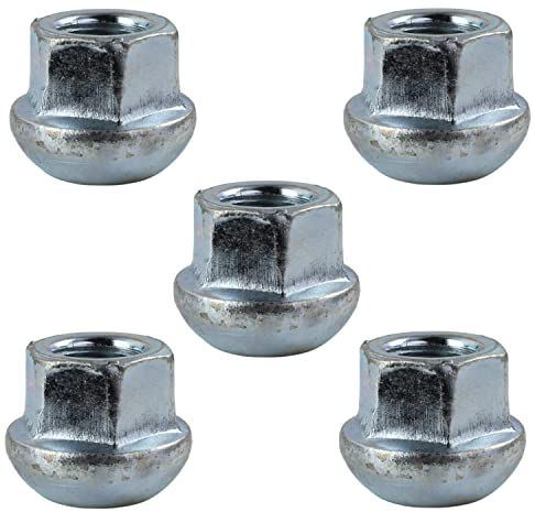 trailer parts4u 5X Kugelbundmutter M12 x 1,5 SW17 Anhänger Nut Muttern, Legierter Stahl, Klasse 6g, ISO Metric, Vollgewinde, Zink-plattiert, Industriell, 1 Stück