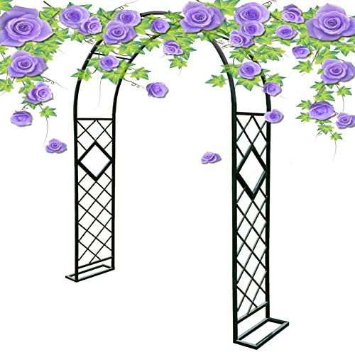 Traliccio Da Giardino Metallo Arco Per Rose Palloncini Padiglione Per Piante Da Giardino In Ferro Decorazioni Per Feste Da Giardino 140-340cmx230cm(260x230cm/102x90in)