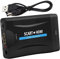 Scart a Hdmi Convertidor Scart to Hdmi Adaptador Euroconector HDMI Entrada Scart Salida HDMI Audio Video HD Apoyo 720p/1080p para Proiettore Monitor HDTV STB VHS Xbox PS3 Sky Blu-ray Dvd Wii TV VCR