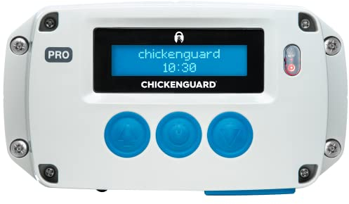 CChickenGuard Pro - New 2023 Automatic Chicken Coop Door Opener, Lifts Doors up to 2kg, Batteries/Electric. (PRO + Batterien)