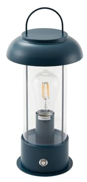 Lindby LED Akkutischlampe, dimmbare Akku Tischlampe kabellos mit Touchdimmer aufladbare tragbare Tischleuchte Outdoor Garten IP44