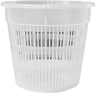 Pot en plastique respirant pour orchidées avec maillage et trou de drainage - Transparent, 20 cm