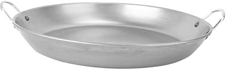 Amosfun Flat Bottom BBQ Pot Household Pan Grill Steak Pan Teppanyaki Steak Grilling Pot Smooth Surface for Easy Cleaning