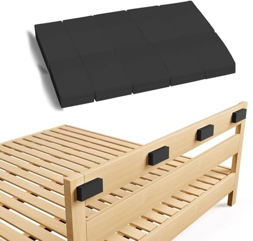 Mrltau 20 Pcs Écarteurs Mousse Eva Mur, Autocollant Protection Mur Lit, Protection Poignée Porte, Accessoires Lit, Butoir Porte, Butoirs Lit, Butoirs Tête De Lit pour Mur (Noir)