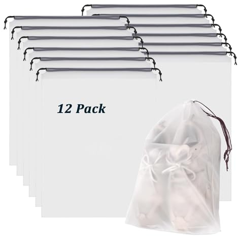 Lot de 12 Sac Chaussures Voyage la poussière, Sac à Chaussures de Voyage pour Les Bagages, Housse Chaussure pour la Vie Quotidienne et Le Voyage