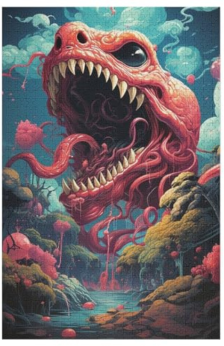 Puzzles 1000 Pièces Adultes, Puzzle De Jeu, Serpent Planche De Bois, Excellent Cadeau pour Enfants （78×53cm）