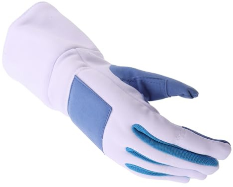 VICASKY Moufles D'escrime XXL Main Droite en Nylon Blanc, Moufles D'entraînement Antidérapant Respirant Rembourrage Absorbant Les Chocs, Équipement D'escrime Pratique pour Entraînement