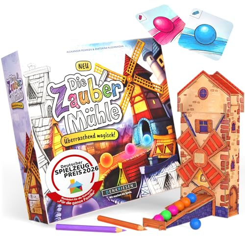 DENKRIESEN The Magiskt familjespel och barnspel från 6 år, färgglatt strategispel – spännande färgprognoser, 1–5 spelare, 15–30 minuters speltid, brädspel