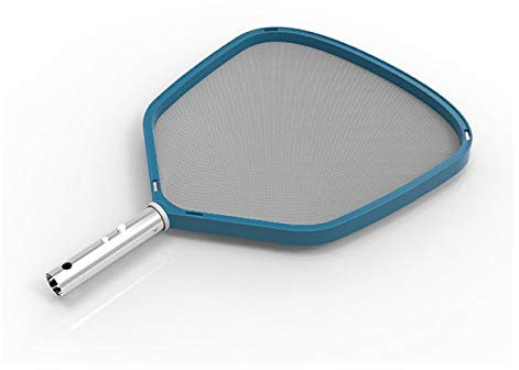BLUE LINE - Épuisette de Surface pour Piscine avec Cadre en Aluminium Robuste, Filet Fin pour Capturer Les Débris, Outil de Nettoyage Efficace pour Piscines et Spas - Taille Standard, Couleur Bleu