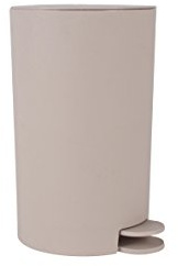 King Collection P1597215/C Pattumiera con Pedale in Polipropilene 3 Lt, Tortora, 14,5X15,5X27H