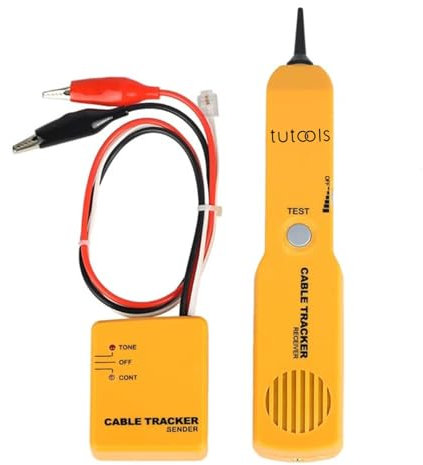 Wire Tracker,Cable Finder Tone Generator Probe Tracer,Anti-Interference Multi-Function Finder with RJ11-plug Audio Sender and Probe kit, Network Cable Continuity Tester