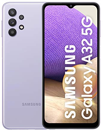 Samsung Galaxy A32 5G (64 GB) Violeta - Smartphone Android de 4GB RAM, Teléfono Móvil Libre con Carga rápida, Batería de 5000 mAh y pantalla de 6,5'' [Versión ES]