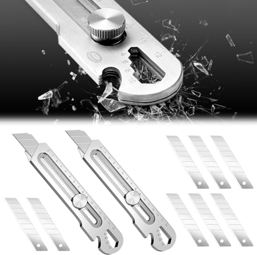 Cuters Profesionales de Seguridad,Cuter Multiusos Resistente Cutter 10 en 1 Cuters Profesionales de Seguridad CúTer de Cuchillas Separables EstáNdar