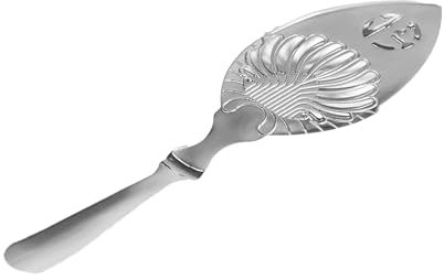 Cuchara de absenta, cuchara de absenta, cuchara de absenta, vintage, vaso de cóctel, taza de cristal, filtro para beber, fuente de absenta ahuecada, cuchara gotero (cuchara de hoja de absenta)