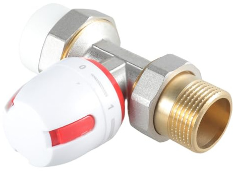 Thermostatic Head Completes Corner Radiator Valves Manual Thermostat Heating Valves Protections Simple Installation